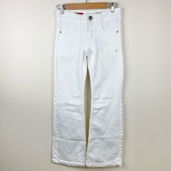 AG Adriano Goldschmied ‘The Byblos’ Flare Leg Modern White Jeans - Picture 1 of 7